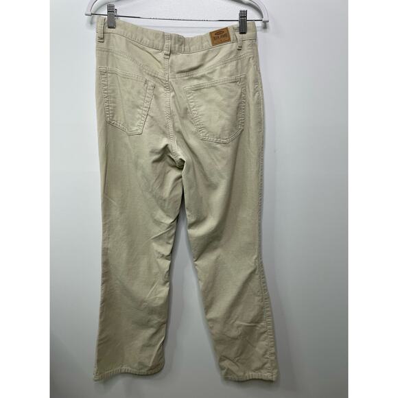 Y2K Vintage Old Navy Mid Rise Straight Leg Corduroy Jeans 100% Cotton Beige 8 - Picture 2 of 10